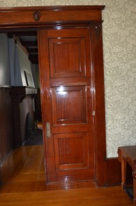 The living room side in mahogany. This is the one off the track.